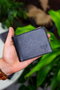 Zoozie Bags Chapel Crazy Black Cartera para Hombre de Piel Auténtica Negra